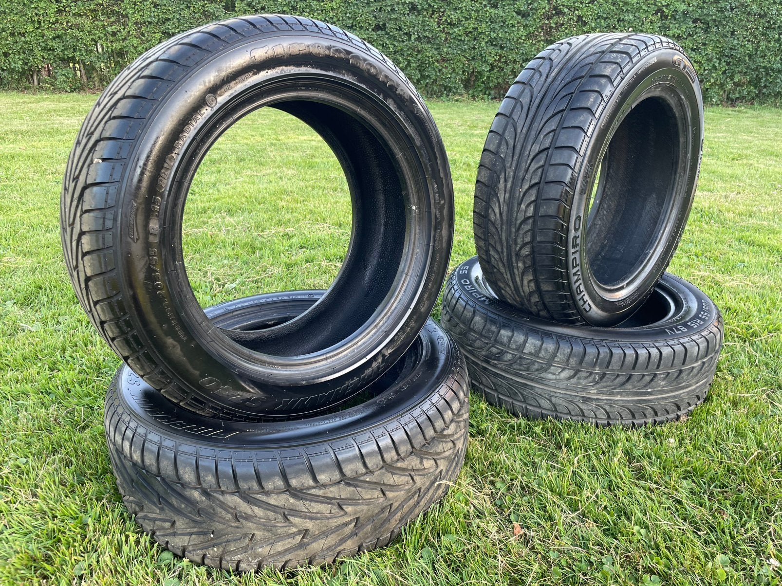 Firestone + GT Radial met zeer goede profiel., Auto-onderdelen, Banden en Velgen, Ophalen, Gebruikt, 15 inch, 205 mm