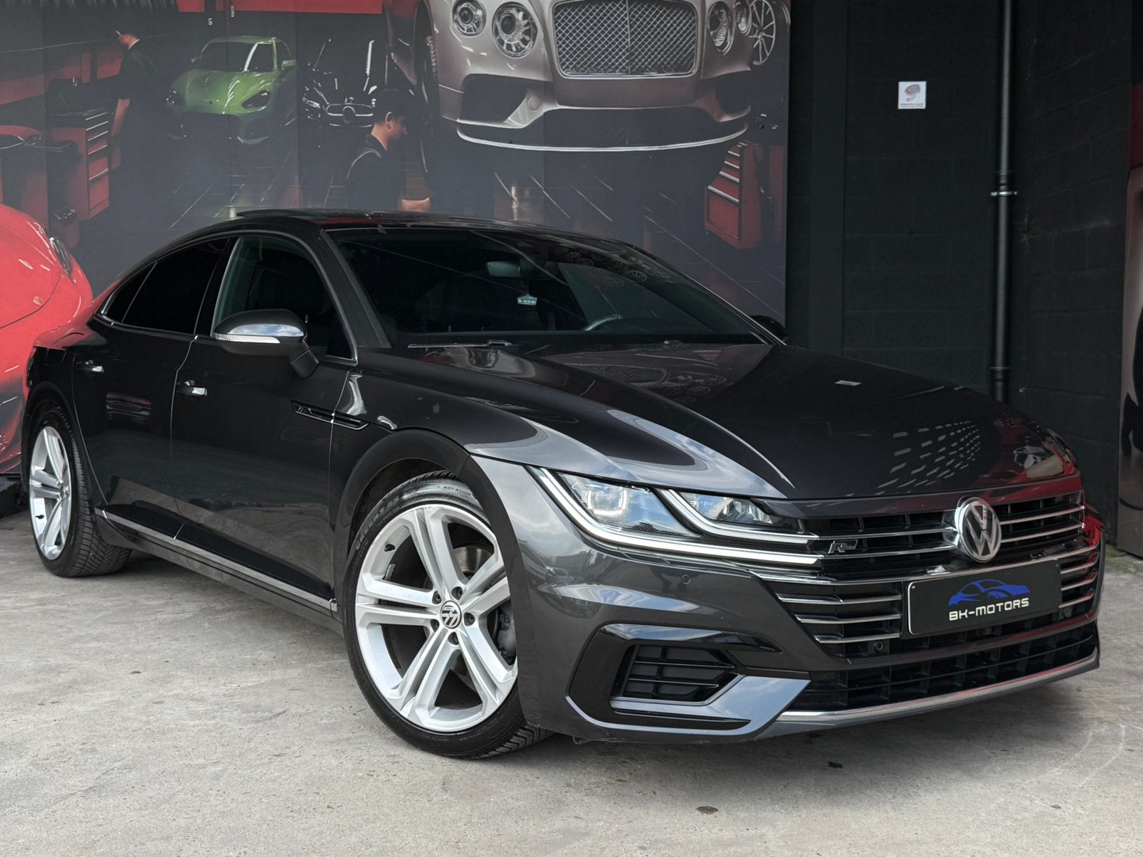 Volkswagen Arteon 2.0 TSI R-line DSG, Autos, Volkswagen, Argent ou Gris, Entreprise, Alcantara, Noir