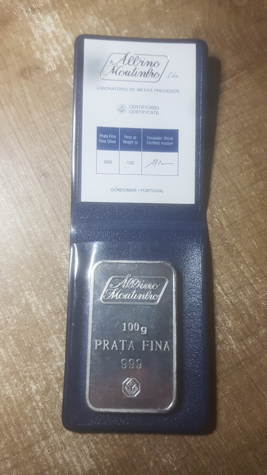 100gr zilver Albino Mouthino verzegeld en met Certificaat, Postzegels en Munten, Ophalen of Verzenden, Zilver