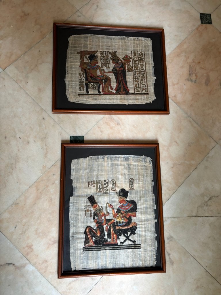 kader papyrus Egypte, Huis en Inrichting, Woonaccessoires | Lijsten, Ophalen, Overige materialen, Minder dan 50 cm, 50 tot 75 cm
