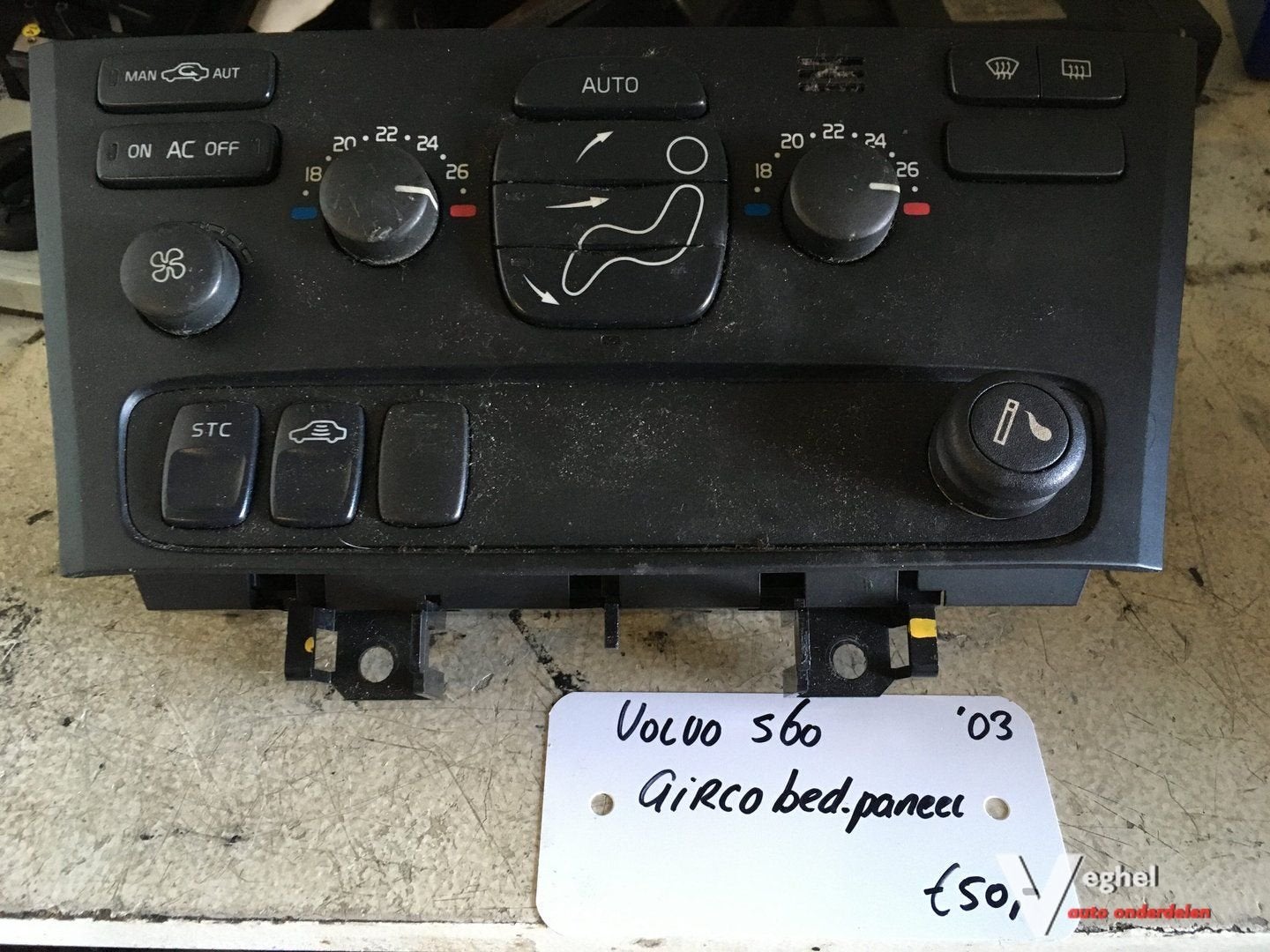 Volvo S60 '03  Airco bedieningspaneel, Gebruikt, -, -, Ophalen of Verzenden