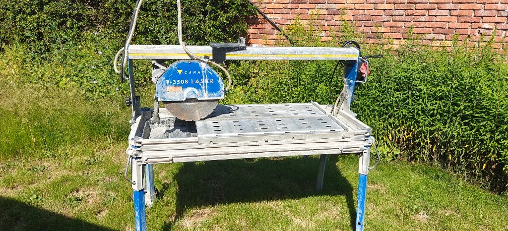 Carat P-3508 tegelzaag met zijtafel, Doe-het-zelf en Bouw, Ophalen, Cirkelzaag, 70 mm of meer, Zo goed als nieuw
