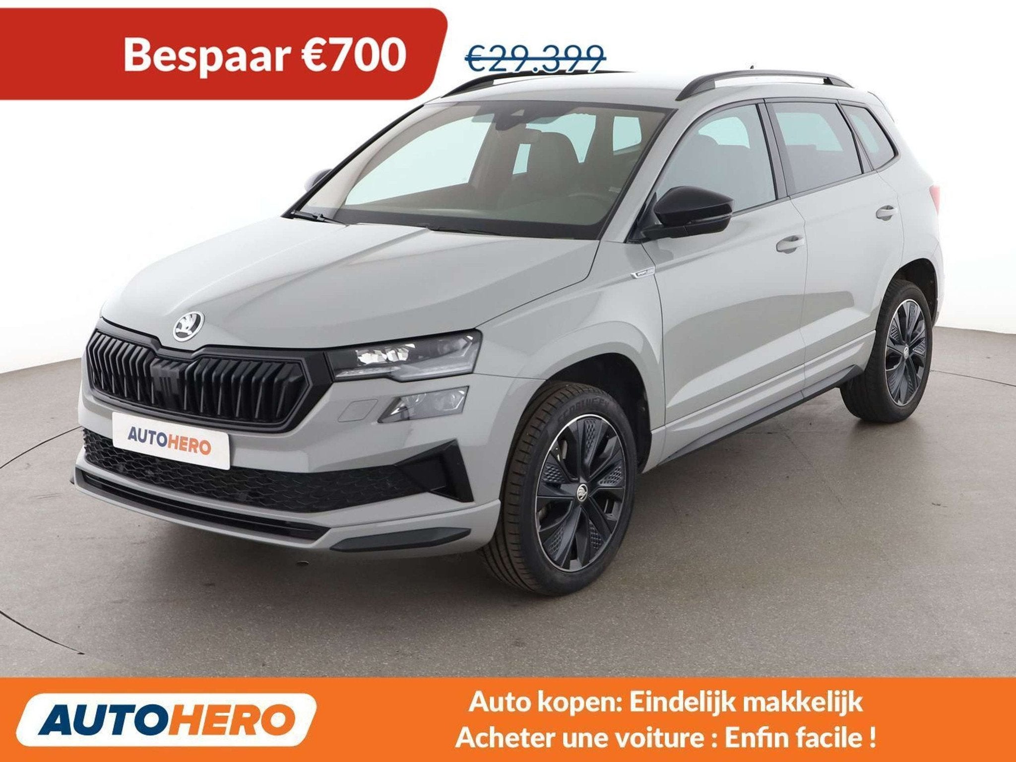 Skoda Karoq 1.5 TSI ACT SportLine (automatique), Argent ou Gris, Achat, Alcantara, Noir