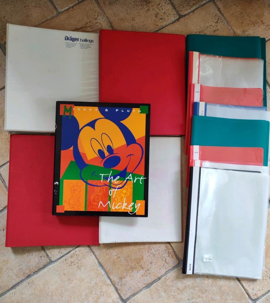 Lot de fardes en plastique rigide et souple, .., Divers, Cahiers de notes, Enlèvement