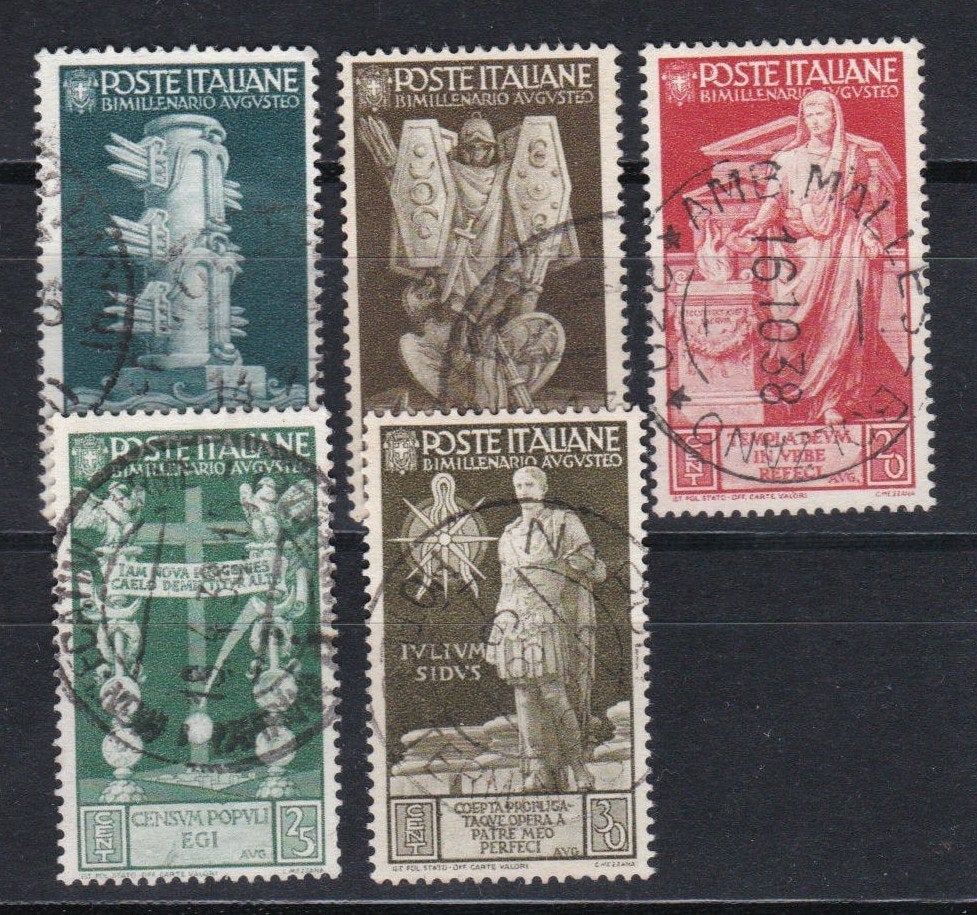 Italië 1937 - nr 576 - 580, Verzenden, Gestempeld