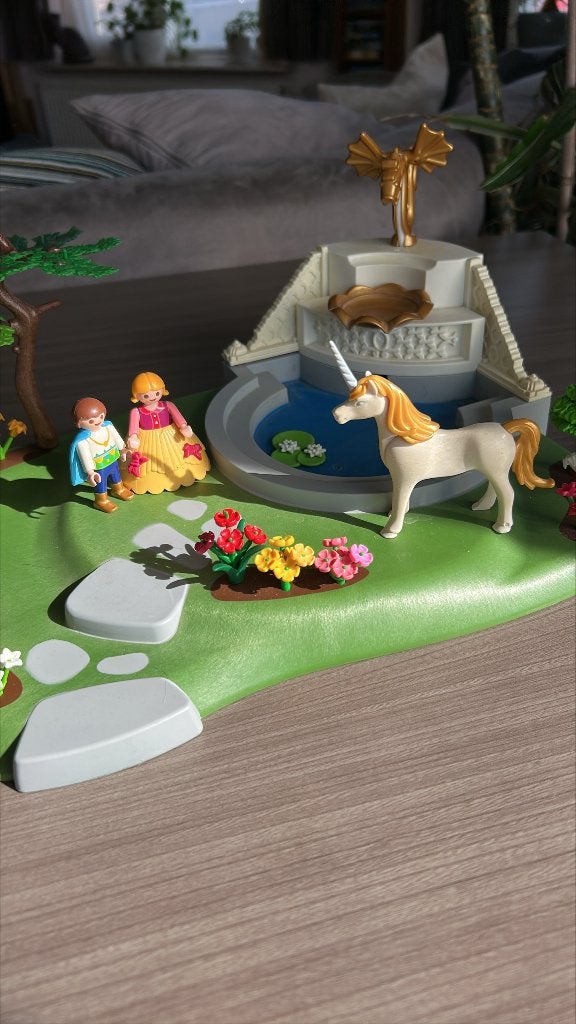 feeëneiland met fontein playmobil 4317, Ophalen of Verzenden, Gebruikt, Losse onderdelen, Overige typen