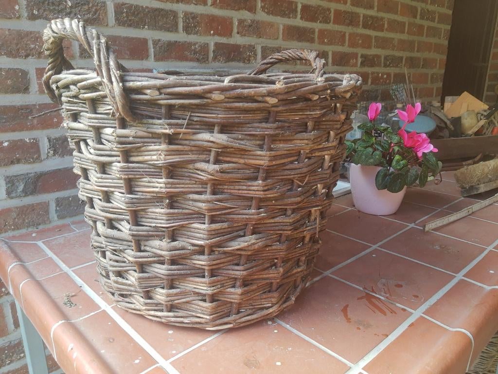 rieten mand, Tuin en Terras, Ophalen