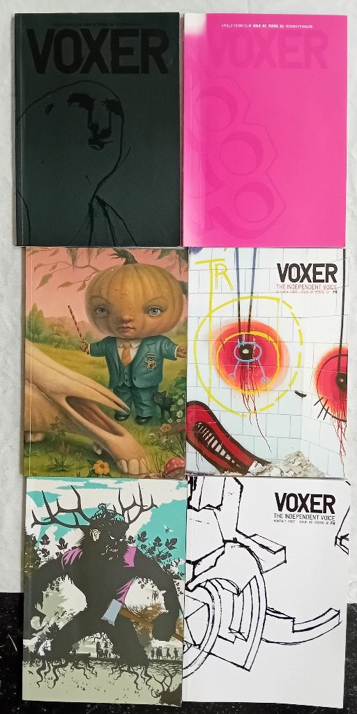 Lot de 6 magazines Voxer - Magazine culture Sozyone, Enlèvement ou Envoi, 1980 à nos jours, Journal ou Magazine