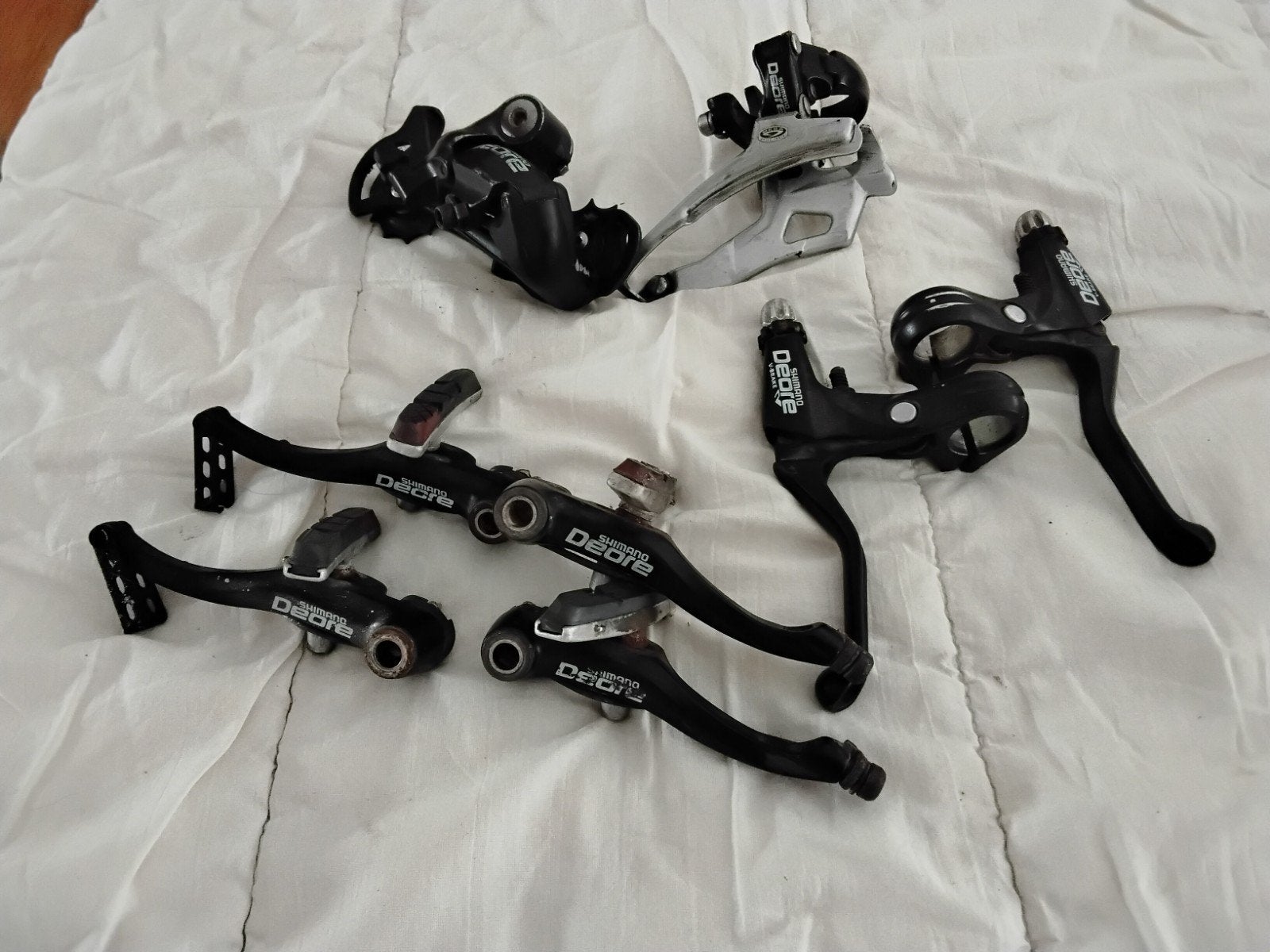 Shimano deore versnellingen, v breaks, rembeugels, Enlèvement