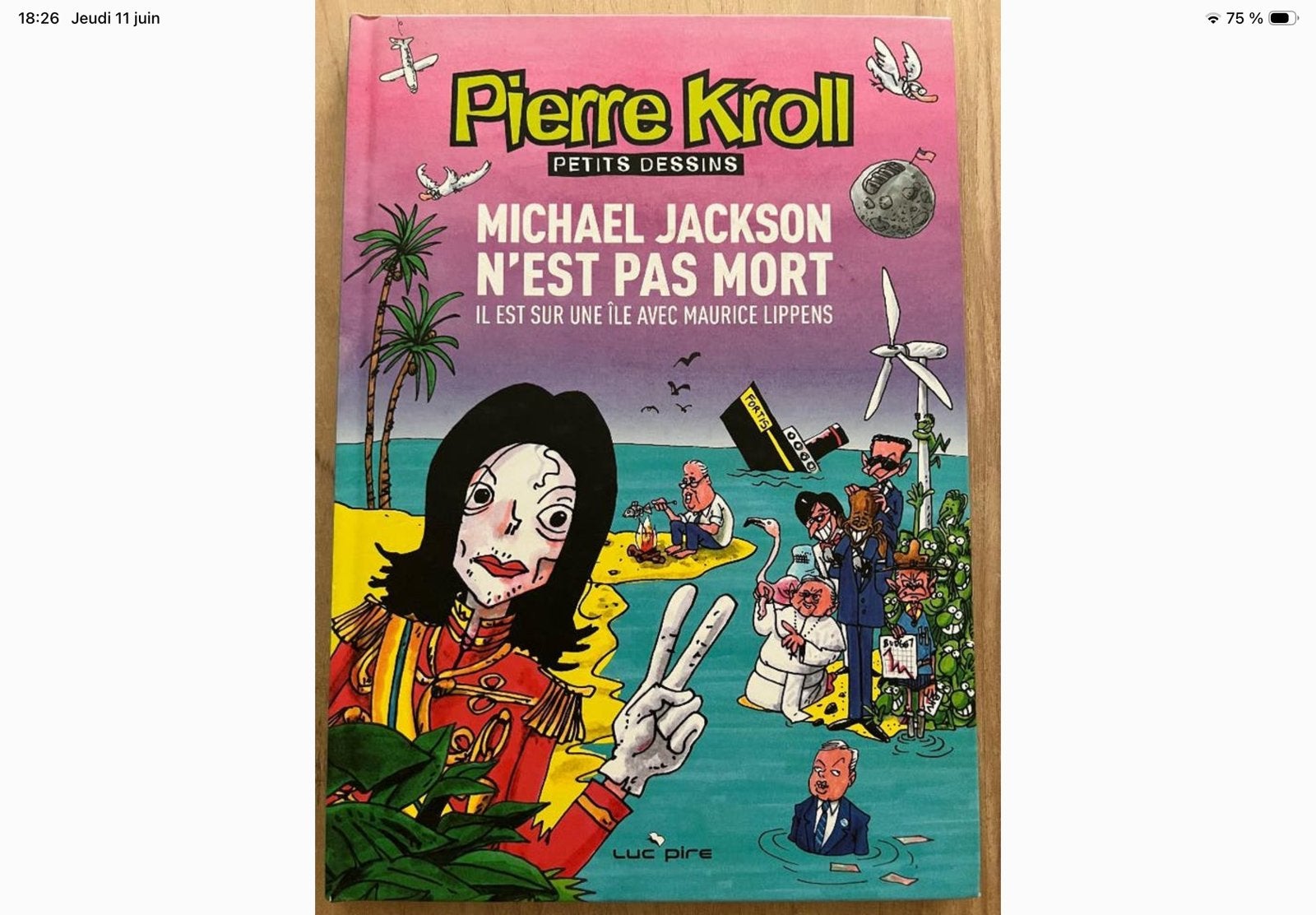 BD Michael Jackson n’est pas mort, Boeken, Stripverhalen, Ophalen, Zo goed als nieuw