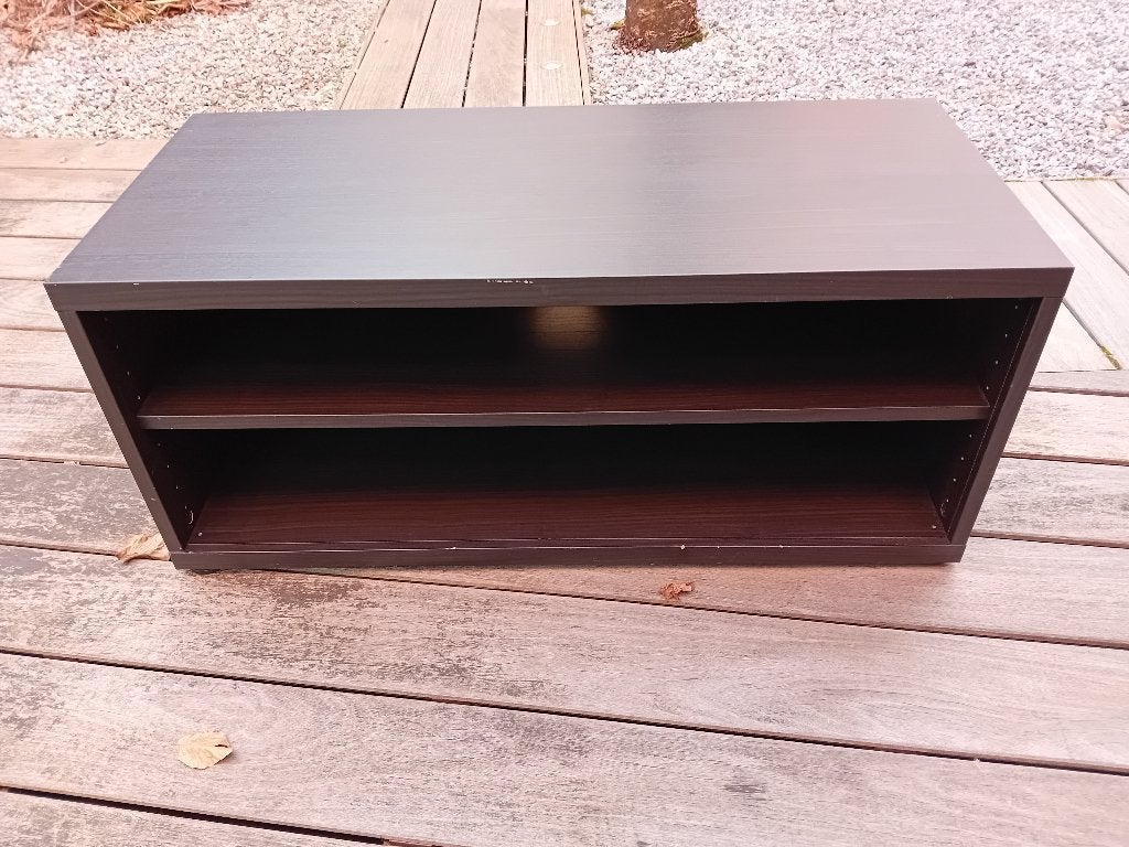 TV stand (noir) 90cm x 40cm x 40cm , IKEA, Maison & Meubles, Enlèvement, Utilisé
