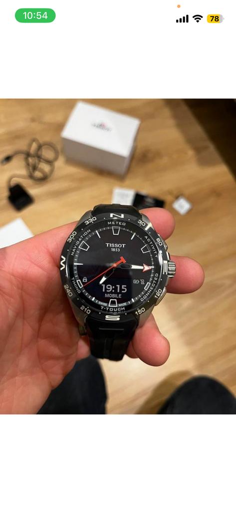 TISSOT T Touch solar connect, Enlèvement, Comme neuf, Montre-bracelet