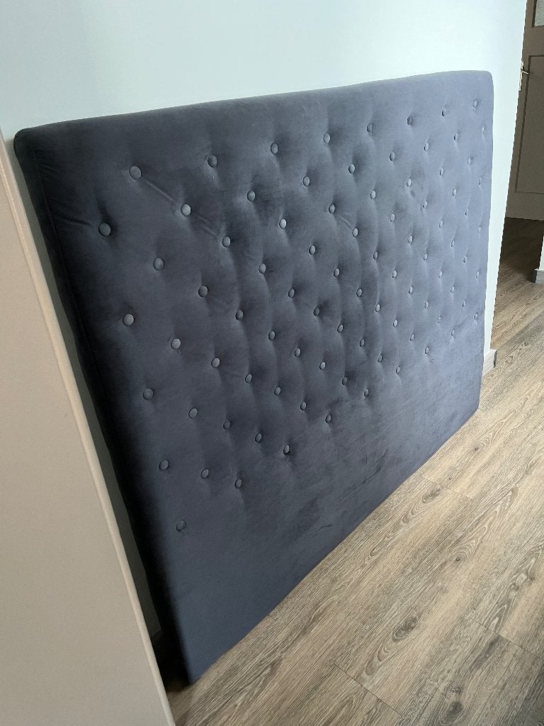 Tête de lit, Maison & Meubles, Chambre à coucher | Lits, Autres dimensions, Gris, Tissu, Enlèvement