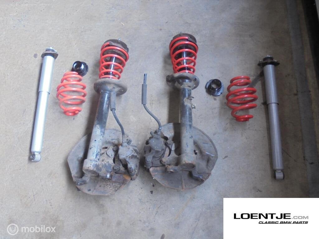 set 51mm voorpoten met schroefset bmw e30 325i 323i 318 etc, Auto-onderdelen, Gebruikt, Ophalen of Verzenden, BMW, BMW