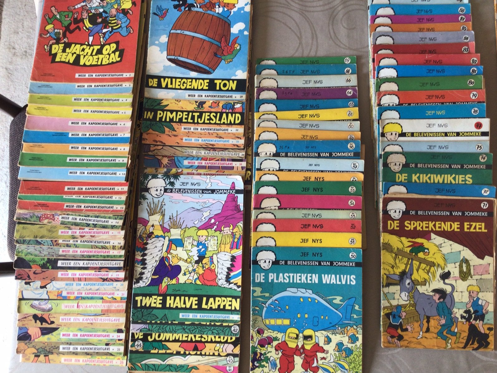 De belevenissen van JOMMEKE in zwart (of rood) wit, Meerdere comics, Ophalen of Verzenden, Gelezen, Europa