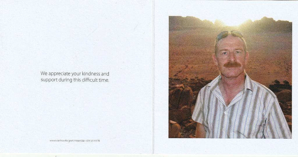Kolonel  Daniel Peeters, Belgische militair attaché, Verzenden