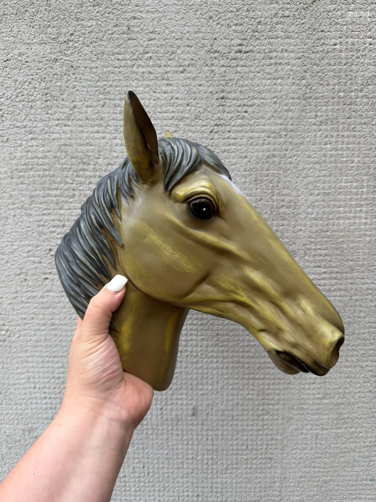 Unieke Paardenhoofd Wanddecoratie – Country Woondecoratie, Huis en Inrichting, Ophalen of Verzenden, Gebruikt