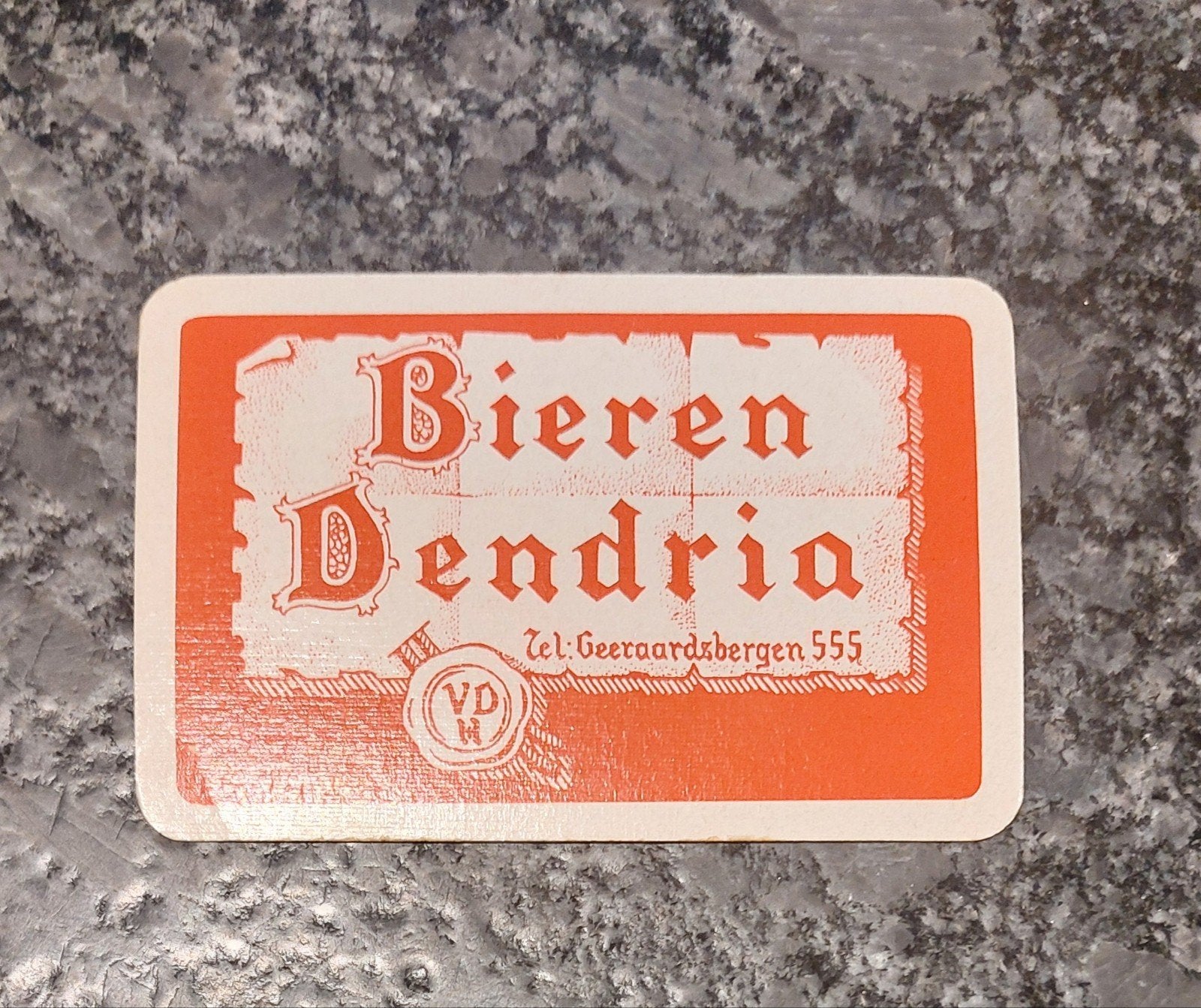oude speelkaart brouwerij Dendria Onkerzele, Verzamelen, Ophalen of Verzenden