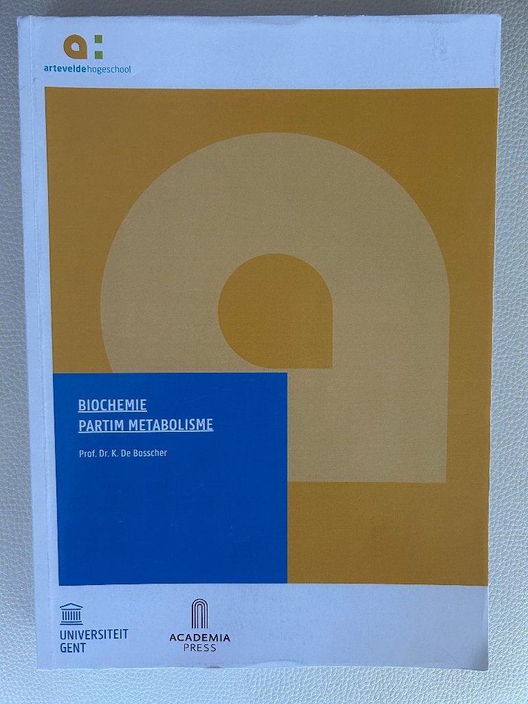 Biochemie Partim Metabolisme, Livres, Enlèvement ou Envoi, Comme neuf, Karolien De Bosscher, Autres sciences