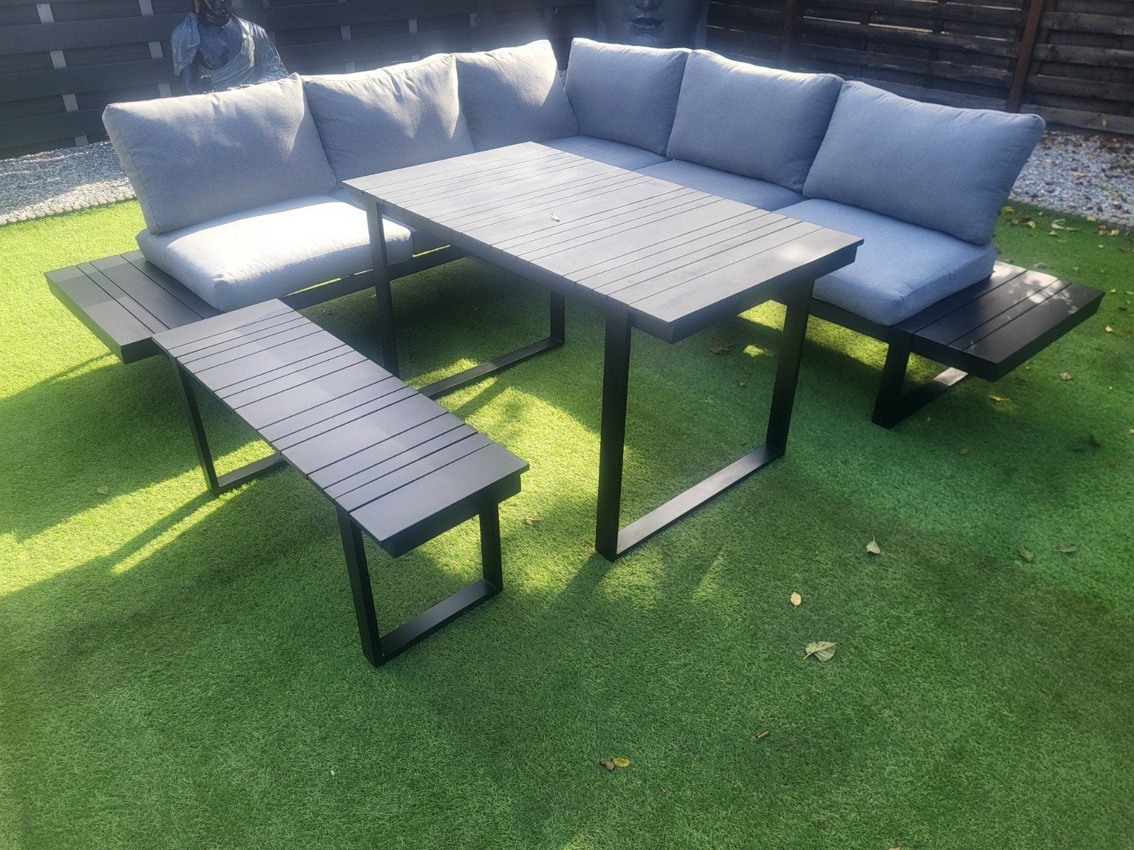 loungeset aluminium vinci met bijhorende kussens, Ophalen, Aluminium
