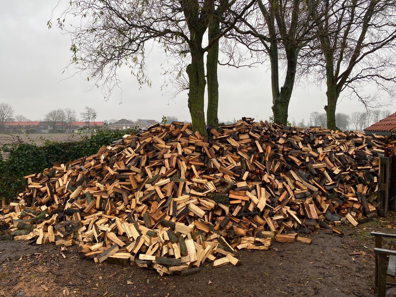 Haardhout, brandhout, kachelhout, stookhout, Tuin en Terras, Brandhout, 6 m³ of meer, Ophalen of Verzenden, Elzenhout, Blokken