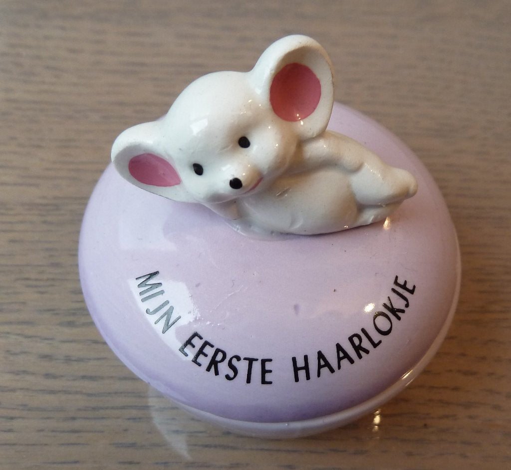 stenen potje mijn eerste haarlokje, Ophalen of Verzenden
