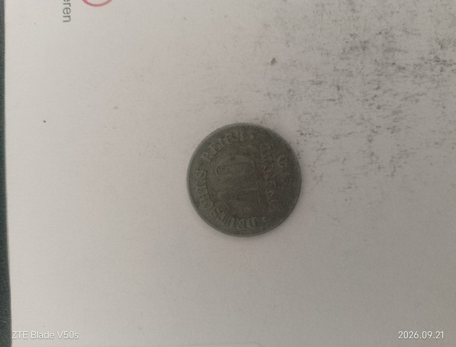 pièce de monnaie, Enlèvement ou Envoi