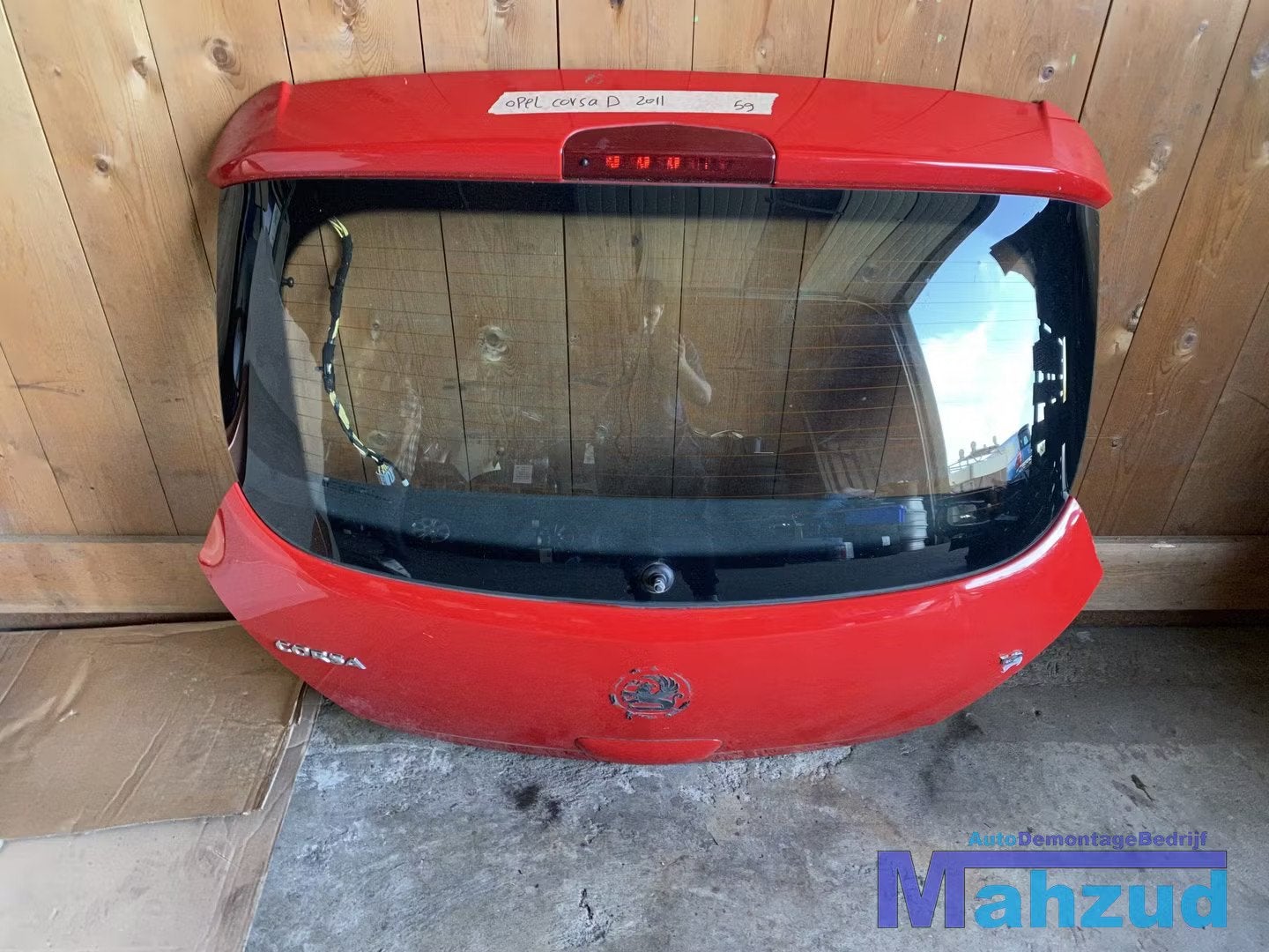 OPEL CORSA D ROOD Z547 ACHTERKLEP 3 deurs, Autos : Pièces & Accessoires, Arrière, Opel Automobile GmbH, Porte, Opel