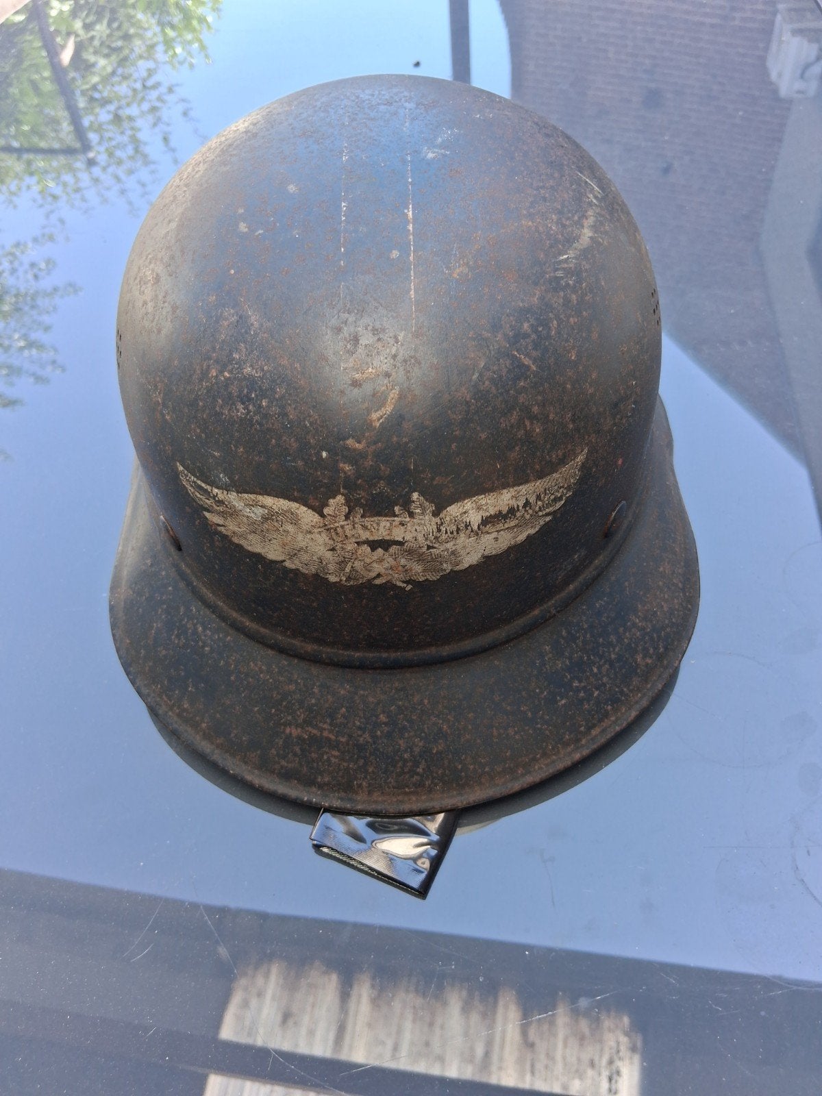 Wo2 helm, Ophalen of Verzenden