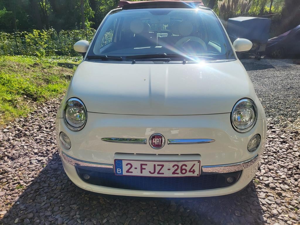 Fiat 500c met trekhaak, Auto's, Wit, Handgeschakeld, Particulier, Onderhoudsboekje