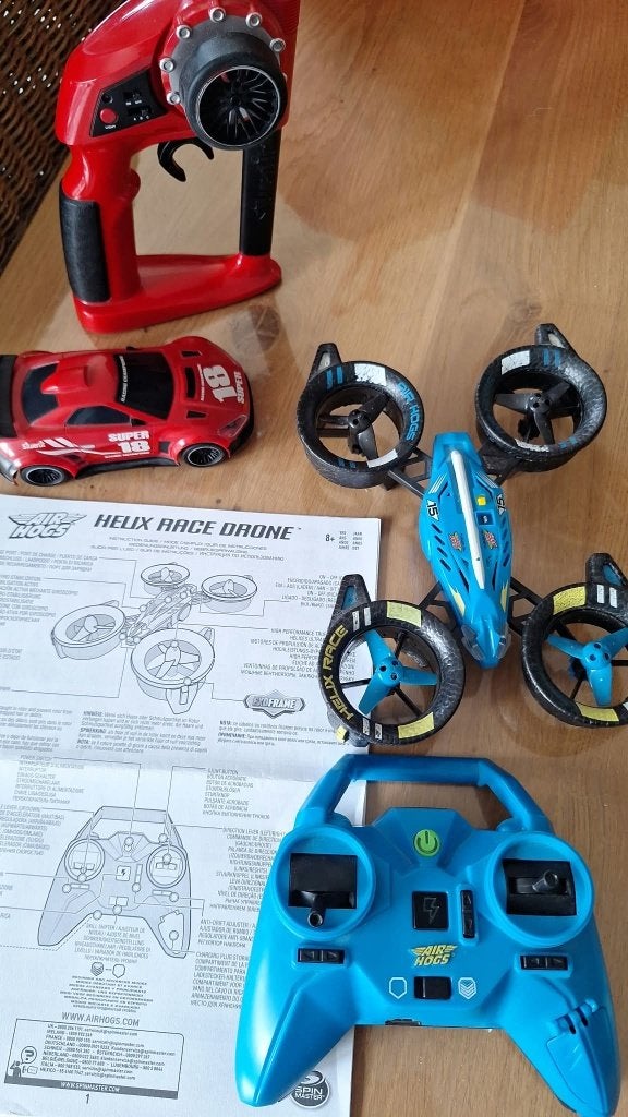 Air hogs drone en mini telegeleide auto, Ophalen of Verzenden, Gebruikt