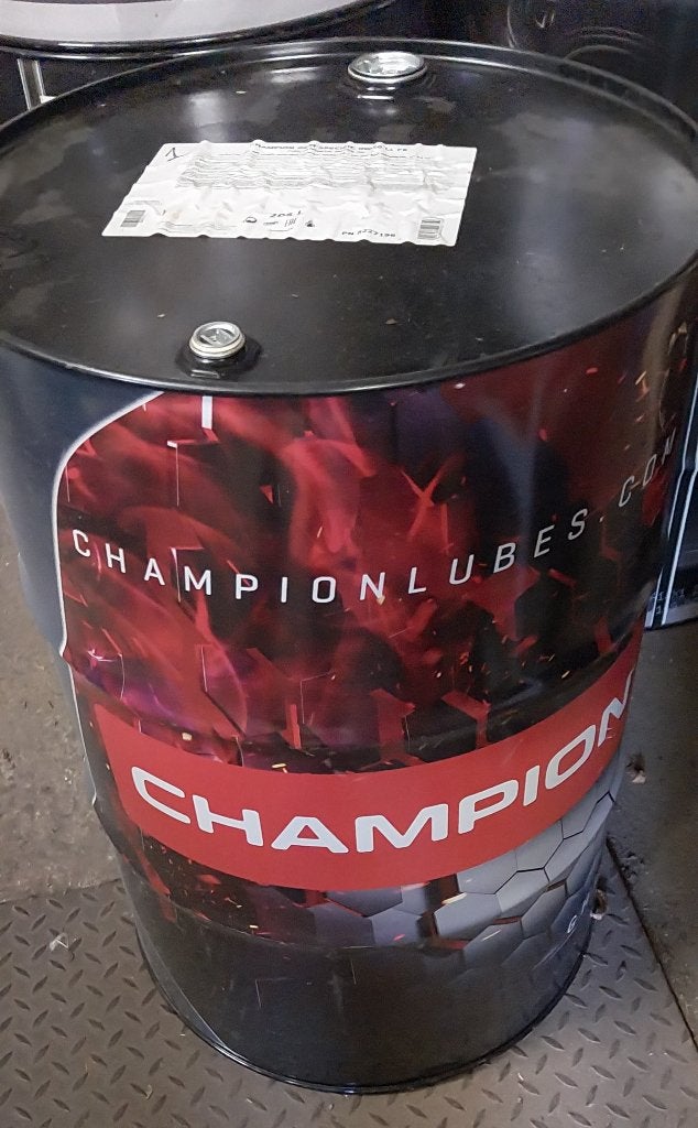 Olievat champion 200 liter, Ophalen