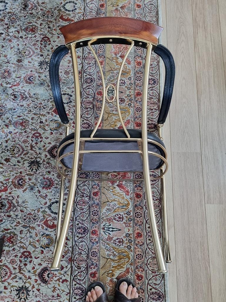 4 Eetkamerstoelen, Huis en Inrichting, Stoelen, Ophalen, Regency stijl, Zwart, Zo goed als nieuw