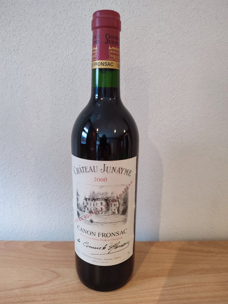 CHATEAU JUNAYME - 2000 - Canon Fronsac, Collections, Vins, Neuf, Pleine, Enlèvement, Vin rouge
