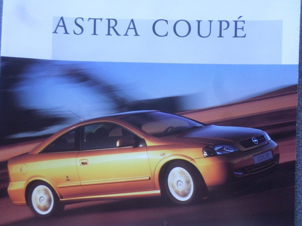 Brochure de l'Opel Astra Coupé 2001-2002, Livres, Autos | Brochures & Magazines, Enlèvement ou Envoi, Opel
