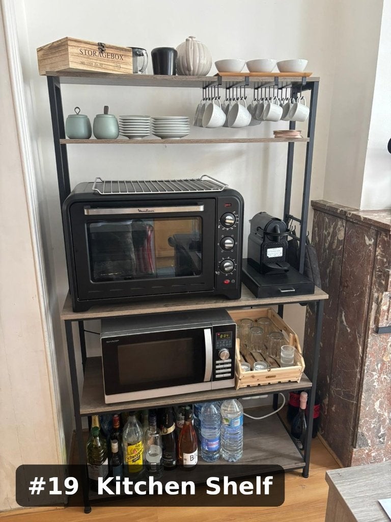 Étagère VASAGLE – 6 niveaux + crochets – excellent état, Huis en Inrichting, Ophalen, Zo goed als nieuw