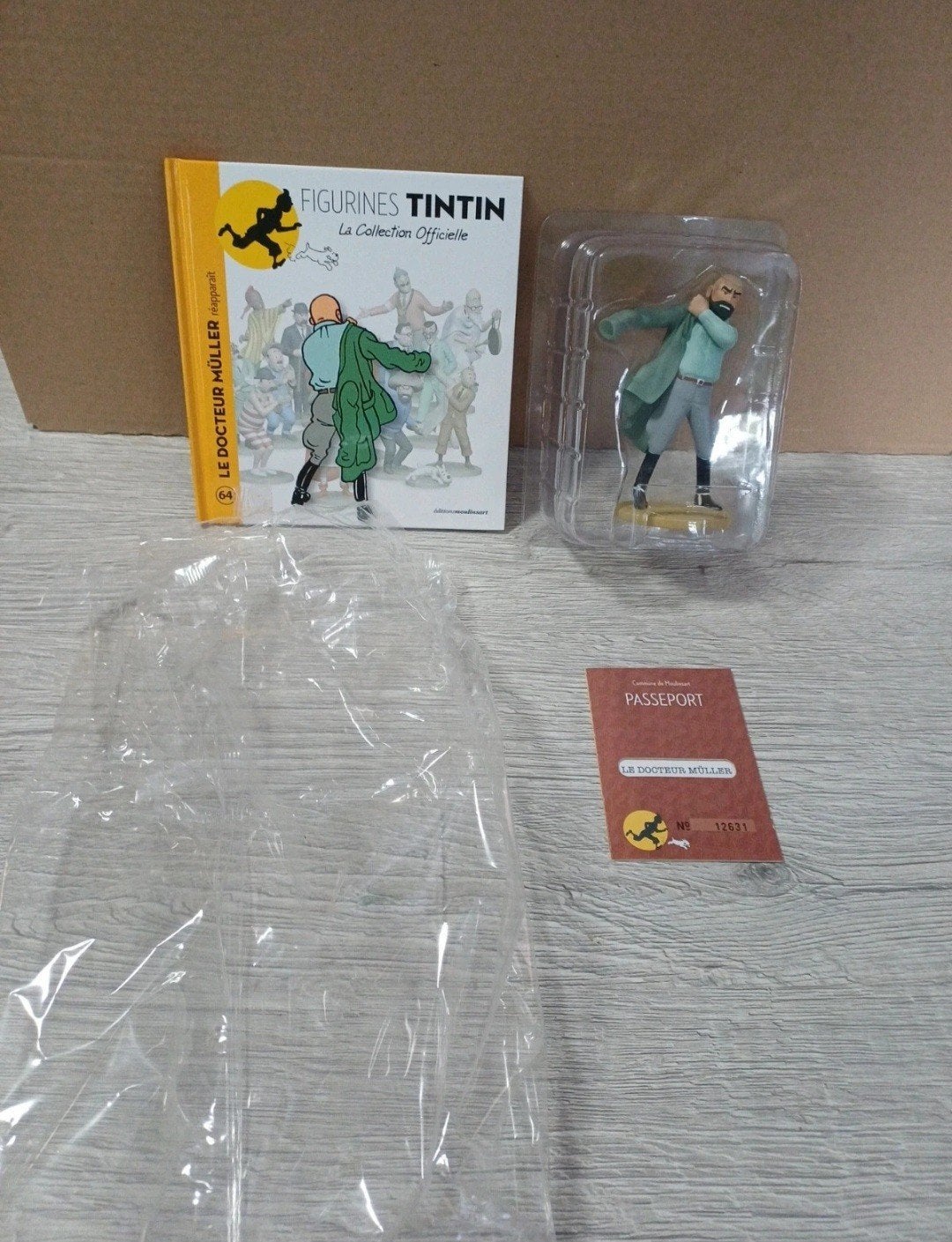 Figurine Docteur Muller 64 Tintin, Collections, Personnages de BD, Enlèvement ou Envoi, Tintin, Comme neuf, Statue ou Figurine