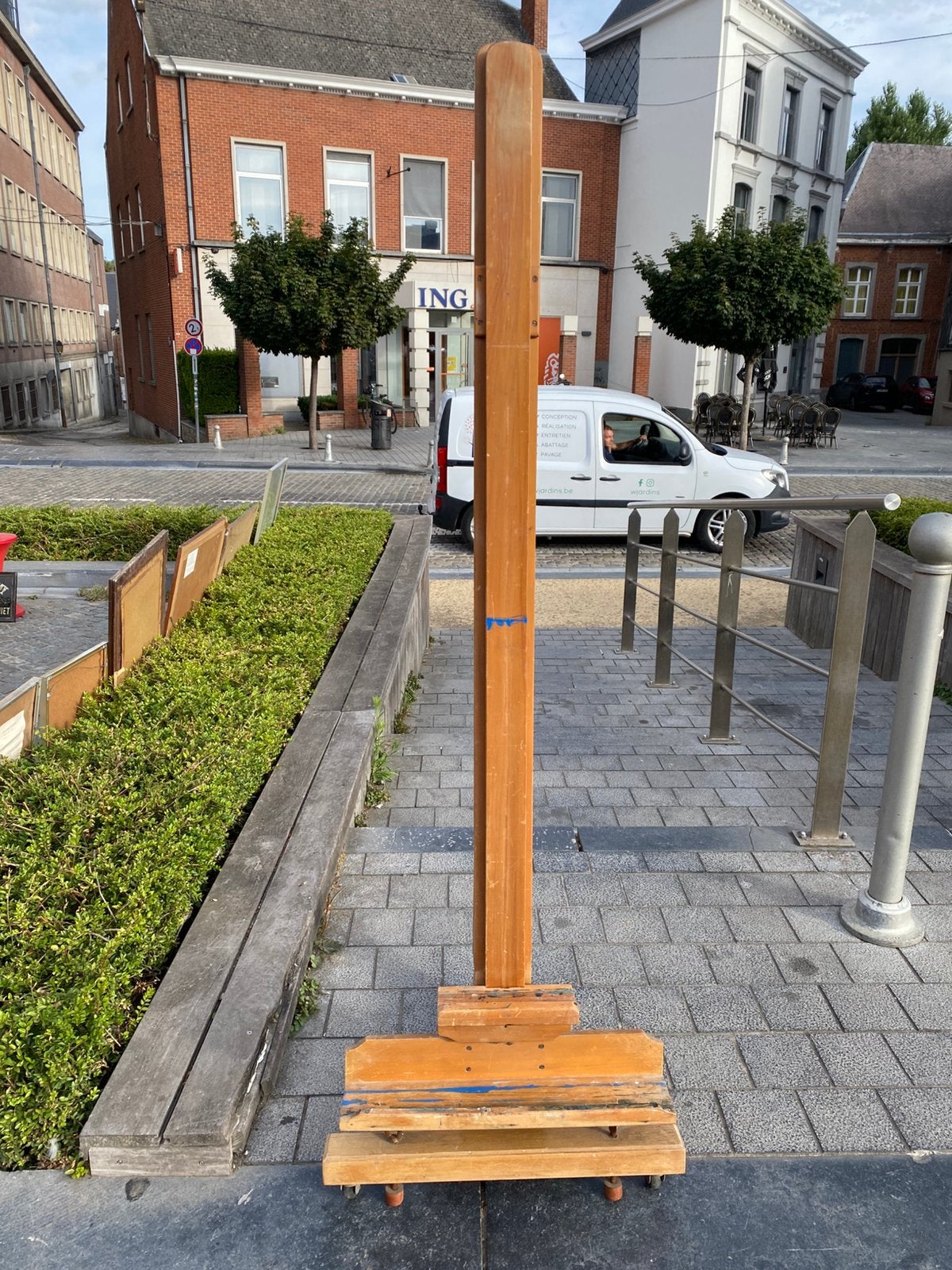 Chevalet en bois pliable, Enlèvement, Utilisé