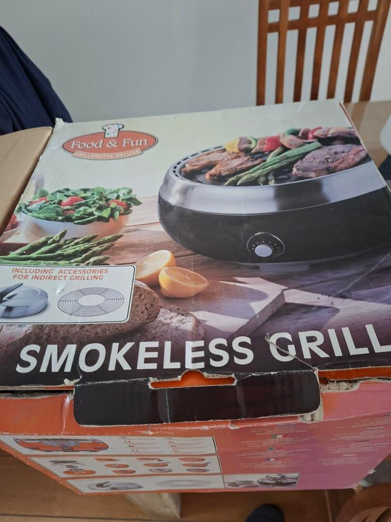 Rookvrije en energie bewust houtskool grill, Ophalen