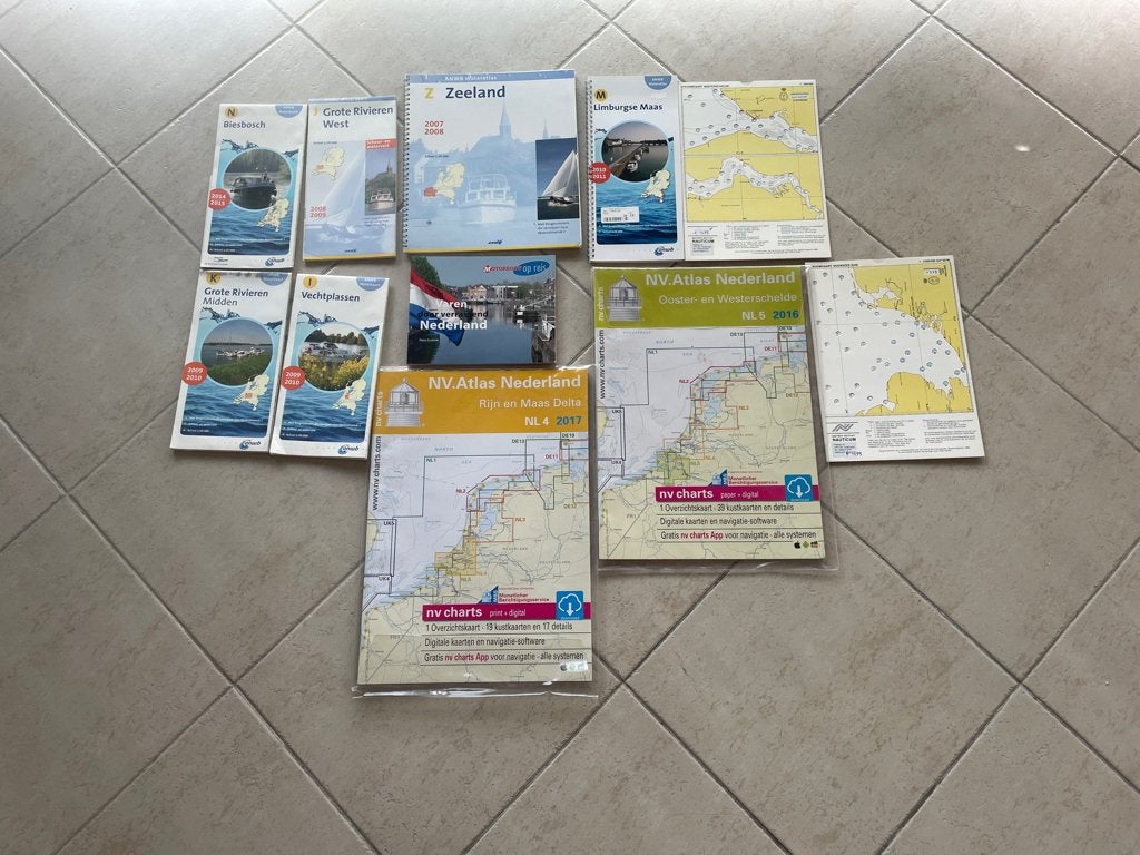 set  Atlas waterkaarten / zeekaarten – Nederland & Zeeland, Sports nautiques & Bateaux, Sports Nautiques & Bateaux Autre, Enlèvement