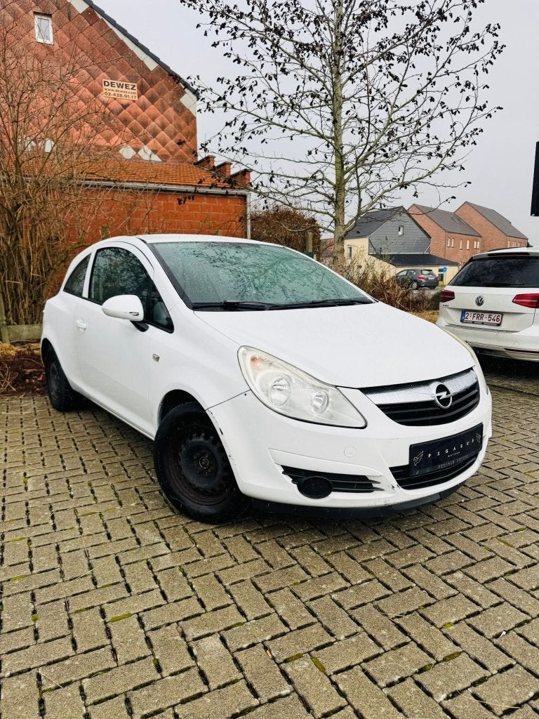 Opel Corsa -2008/122.000km/Benzine/Euro 5 - Gekeurd, Euro 5, Stof, Wit, Bedrijf