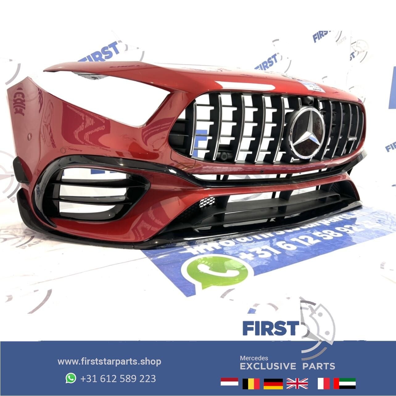 W177 A KLASSE 45 AMG PERFORMANCE VOORBUMPER COMPLEET A45 AER, Gebruikt, -, Voor, Ophalen of Verzenden
