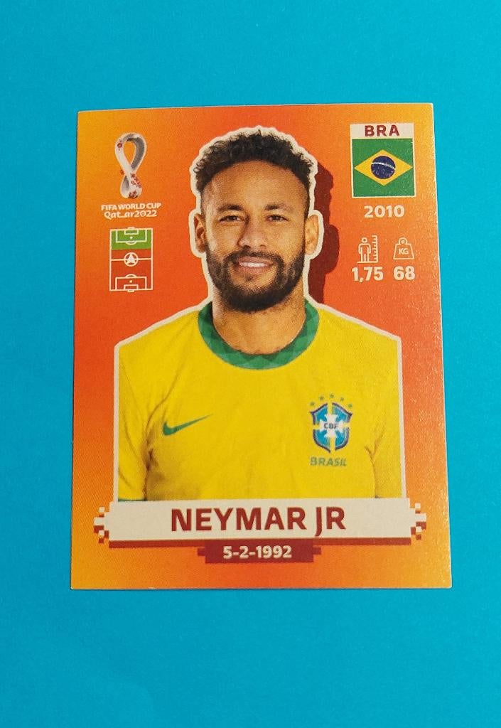 Panini sticker Neymar Jr WK 2022 Qatar, Verzamelen, Ophalen of Verzenden, Nieuw, Sport