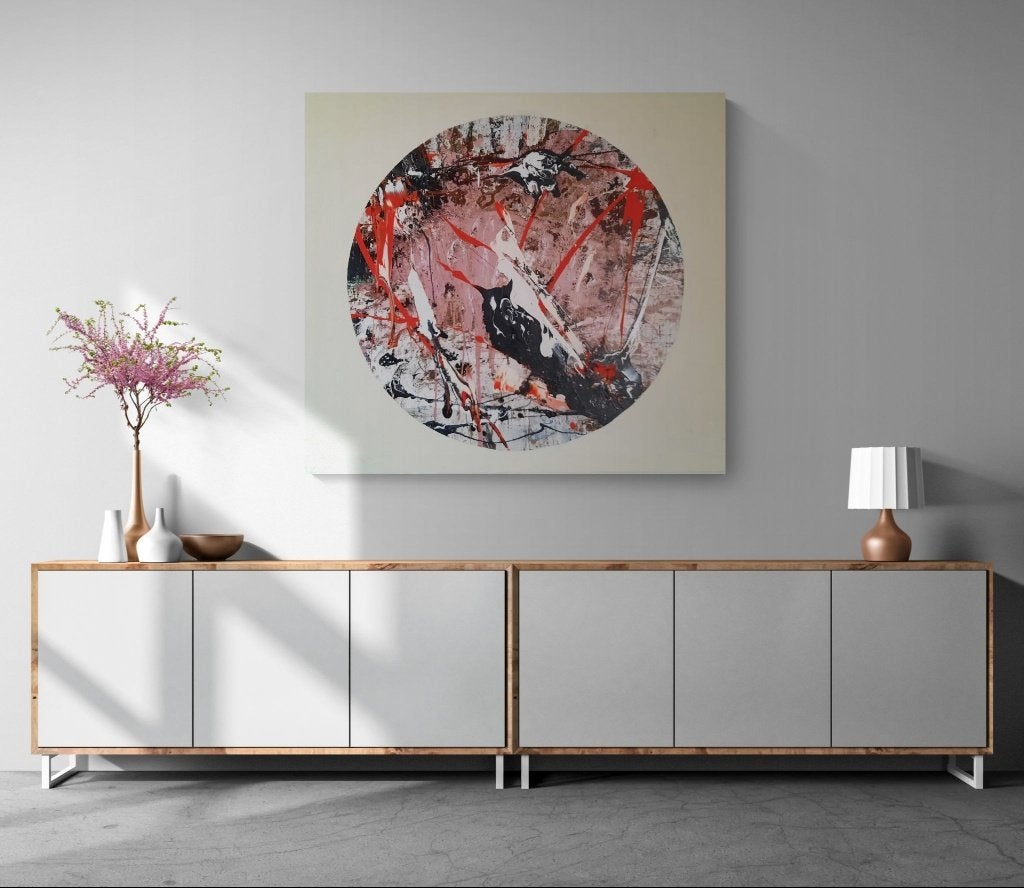 Abstract schilderij Atelierverkoop, Antiek en Kunst, Ophalen