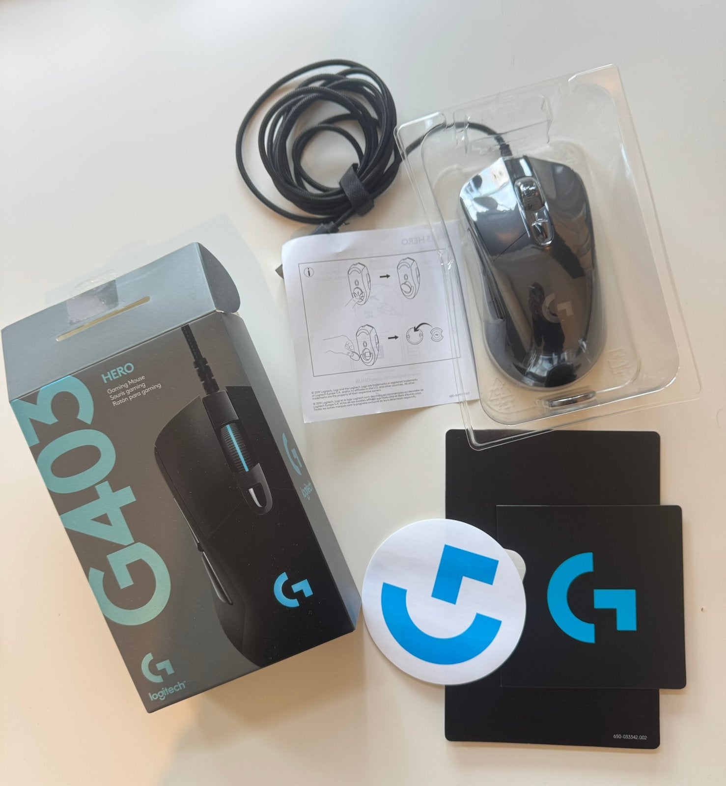 Souris de jeu Logitech G403 Hero, Souris, Enlèvement ou Envoi, Utilisé, Droitier