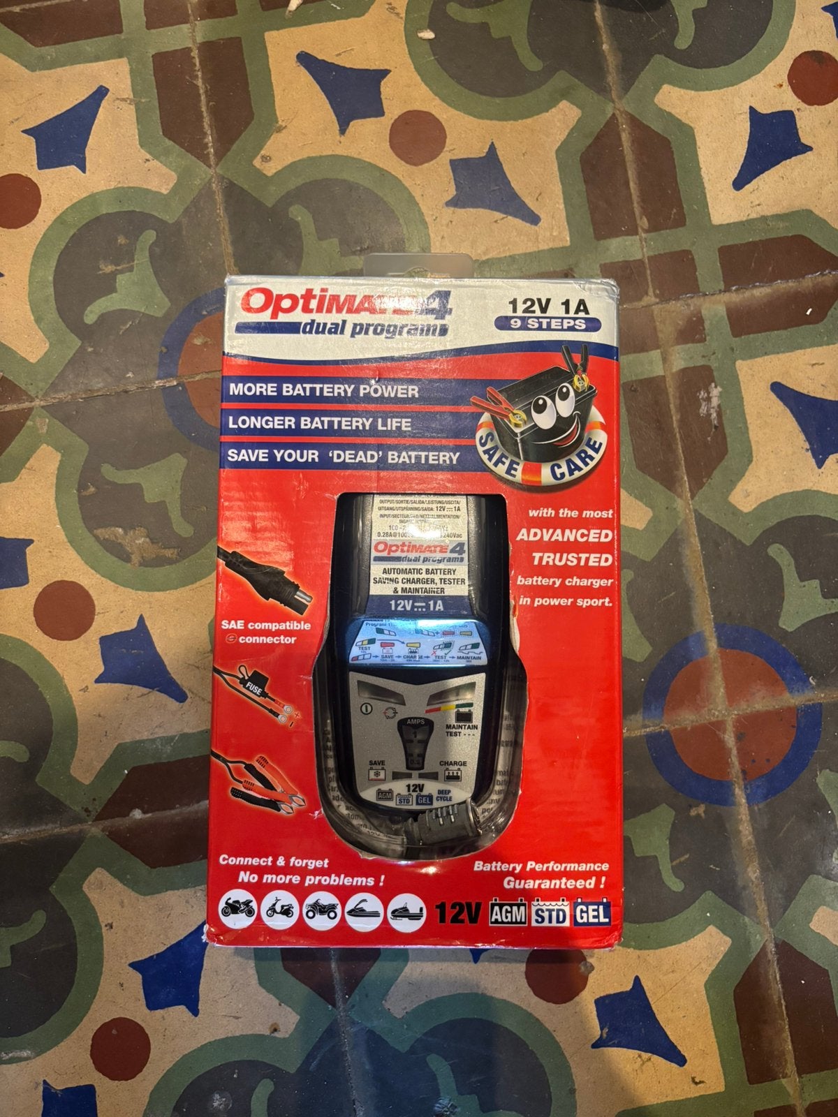 Chargeur batterie moto et voiture Optimate 4, Enlèvement