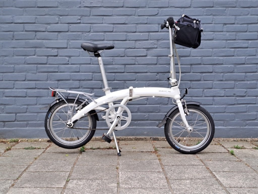 Dahon Curve D3 plooifiets met fietstas, Vitesses, Frein sur jante, 16 à 18 pouces, Femmes