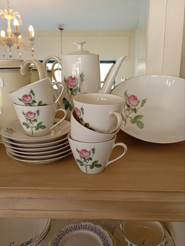 Mooi koffieservies je, roosjes, Antiek en Kunst, Ophalen