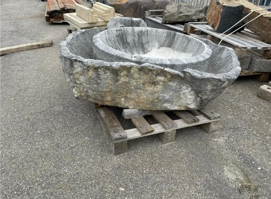 FONTAINE EN MARBRE FABRIQUÉE À LA MAIN EN INDONÉSIE., Enlèvement, Fontaine