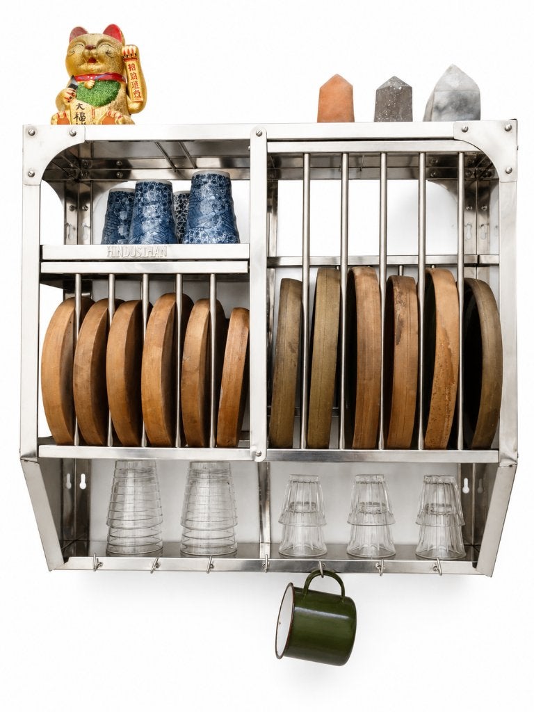 Égouttoir Étagères Vaisselier Rangement - 58x60 cm - BOMBAY, Maison & Meubles, Cuisine | Éléments de cuisine, Neuf, Moins de 25 cm